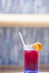 Tropical Drink with Orange Slice