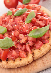 tomato and basil bruschetta