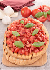 tomato and basil bruschetta