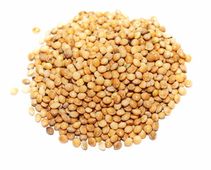 pile millet isolated on white background