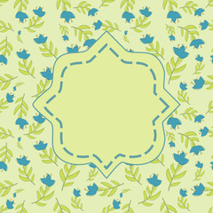 Invitation card template with label