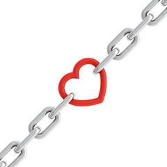 Chain with heart