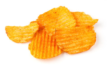 Golden paprika chips