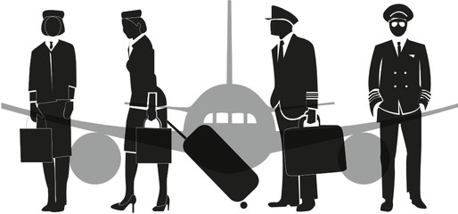 летчики стюардессы самолеты