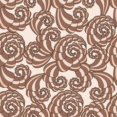Vector seamless pattern with spirals