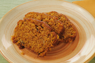 Pumpkin bread slices