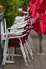 Street cafe chairs