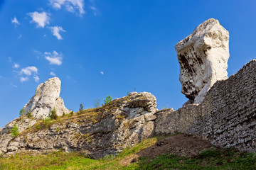 Rocky landscape in Poland.