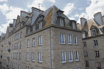 Fototapeta na wymiar Townhouse w Saint-Malo