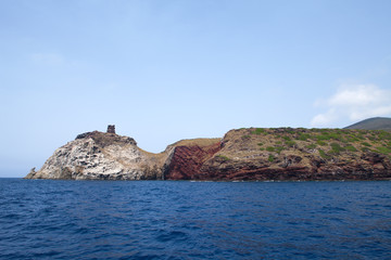Fototapeta na wymiar Widok Capraia Wyspa