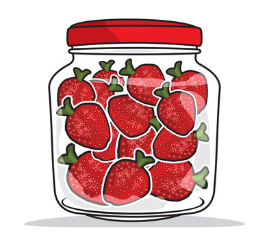 strawberry in the jar