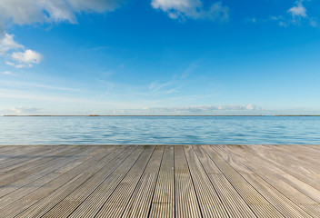 Dreaming on an empty Pier