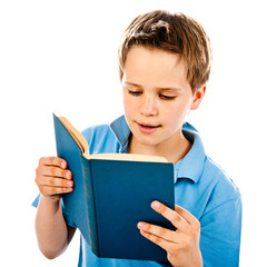 boy reading book