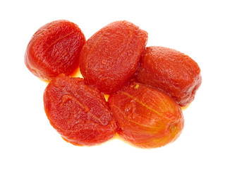 Several peeled ripe tomatoes