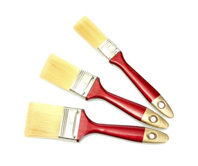 paint brushes isolated on white