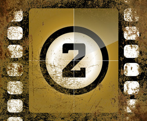 Naklejka premium Countdown