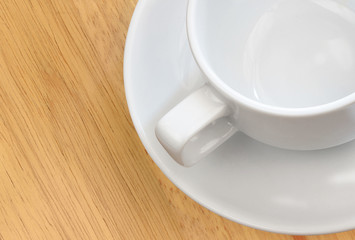 white empty cup