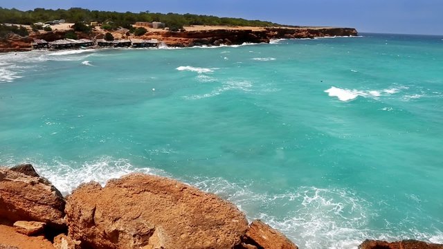 Cala Saona in Formentera Balearic island near Ibiza