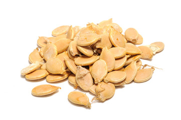 Pumpkin Seeds (Pepitas) Isolated on White Background