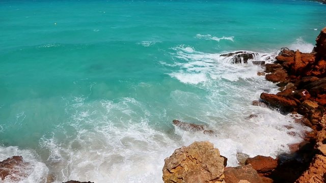 Cala Saona in Formentera Balearic island near Ibiza