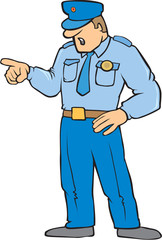 Policeman in uniform