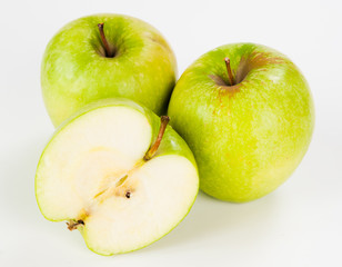 two apples and half of apple