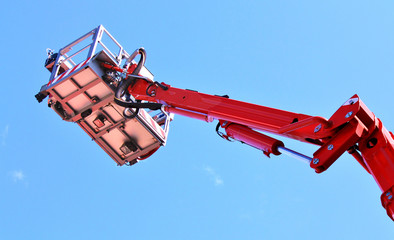 Mobile fire escape with rescue cradle