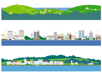 建物の見える風景