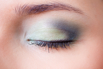 Obraz premium closeup female eye with makeup