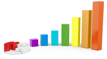 3d graph diagram bars