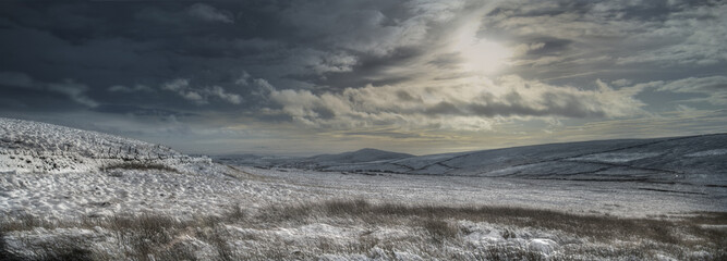 Winter Moorland panorama
