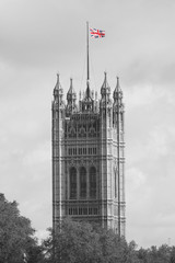 Victoria Tower seen from South Bank