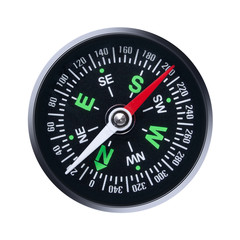 compass on white background