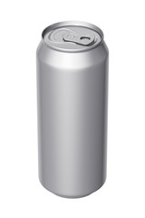 Can of beer on a white background