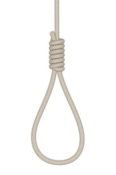 Noose on a white background