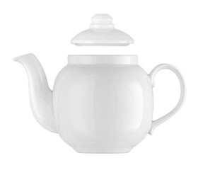 Teapot on white background