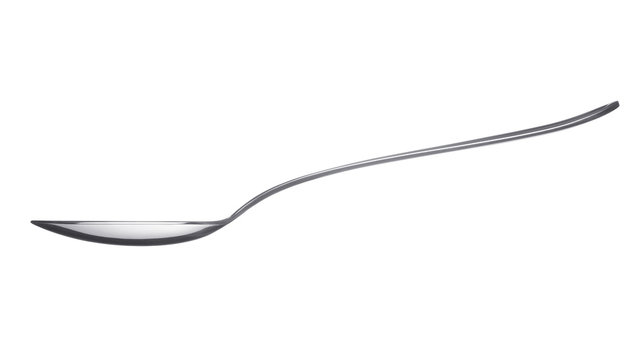 spoon on white background