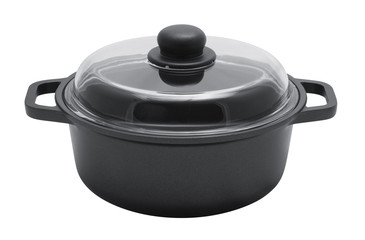 saucepan on a white background