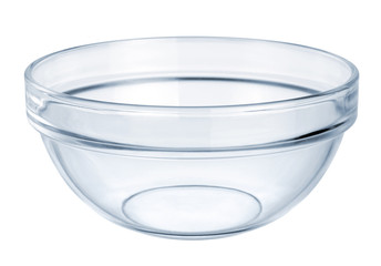 Glassware. Empty bowl on a white background