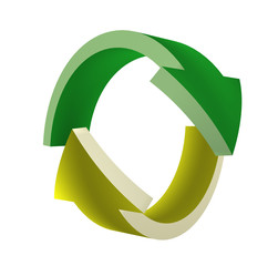 yellow and green arrows