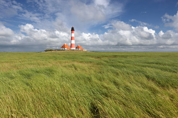 Fototapeta na wymiar Lighthouse westerhever