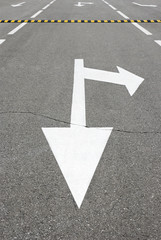 Road markings. Abstract background.