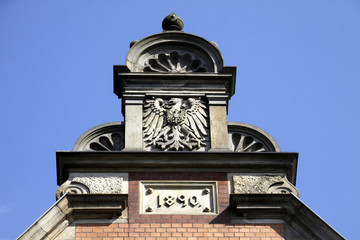 Postgebäude in Rinteln (Detail)