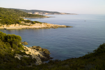 Fototapeta na wymiar Bays in peacefully Adriatic sea