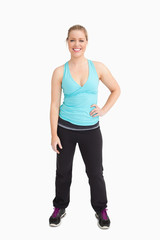 Woman with a hand on her hip