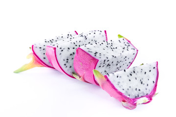 Dragon fruit isolated on white background