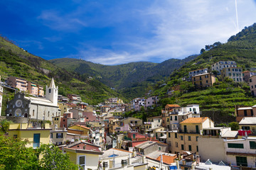 Villiage of Riomaggiore, Cinque Terre, Italy