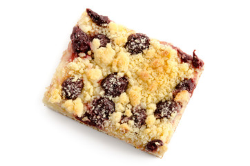 Streuselkuchen mit Kirschen