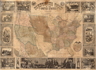 Naklejka premium USA 1847