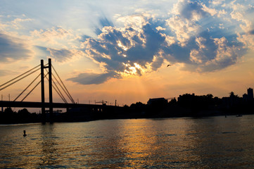 Bridge sunset